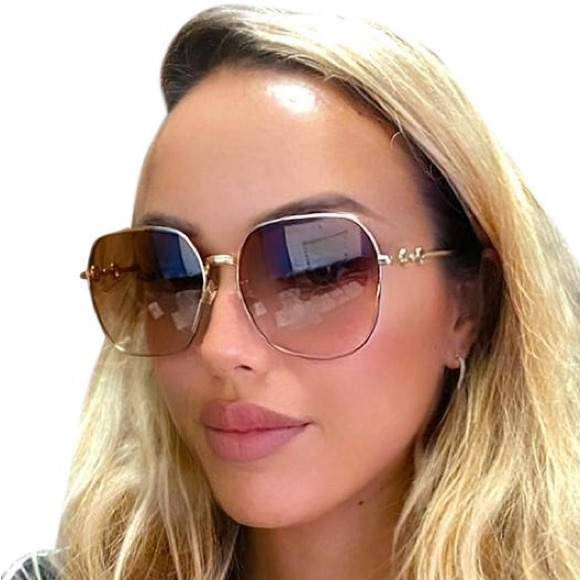 NEW GUCCI GG0882SA 003 NEW GUCCI OVERSIZED ROUNDED SQUARE SUNGLASSES GG0882S - Picture 7 of 14